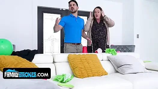 Stepdad and Stepson Share the Hottest Girl From the After Party in Secret