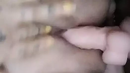 Alone at home I came with my dildo in the kitchen real sound