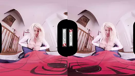 Vrcosplayx victoria yazları örümcek gwen