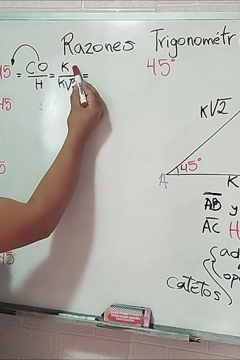 16 trigonometri: 45 açı - trigonometrik oranlar