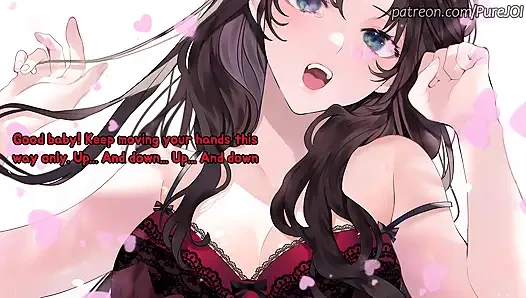 Rin Tohsaka eğlencesi için seni hızlı boşaltıyor (hızlı çekim 31 talimatı)