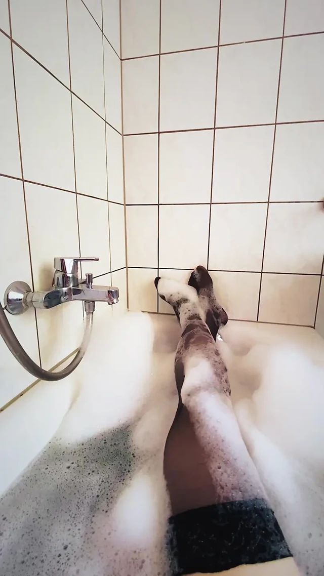 Banyo yapmak için güzel bir gün