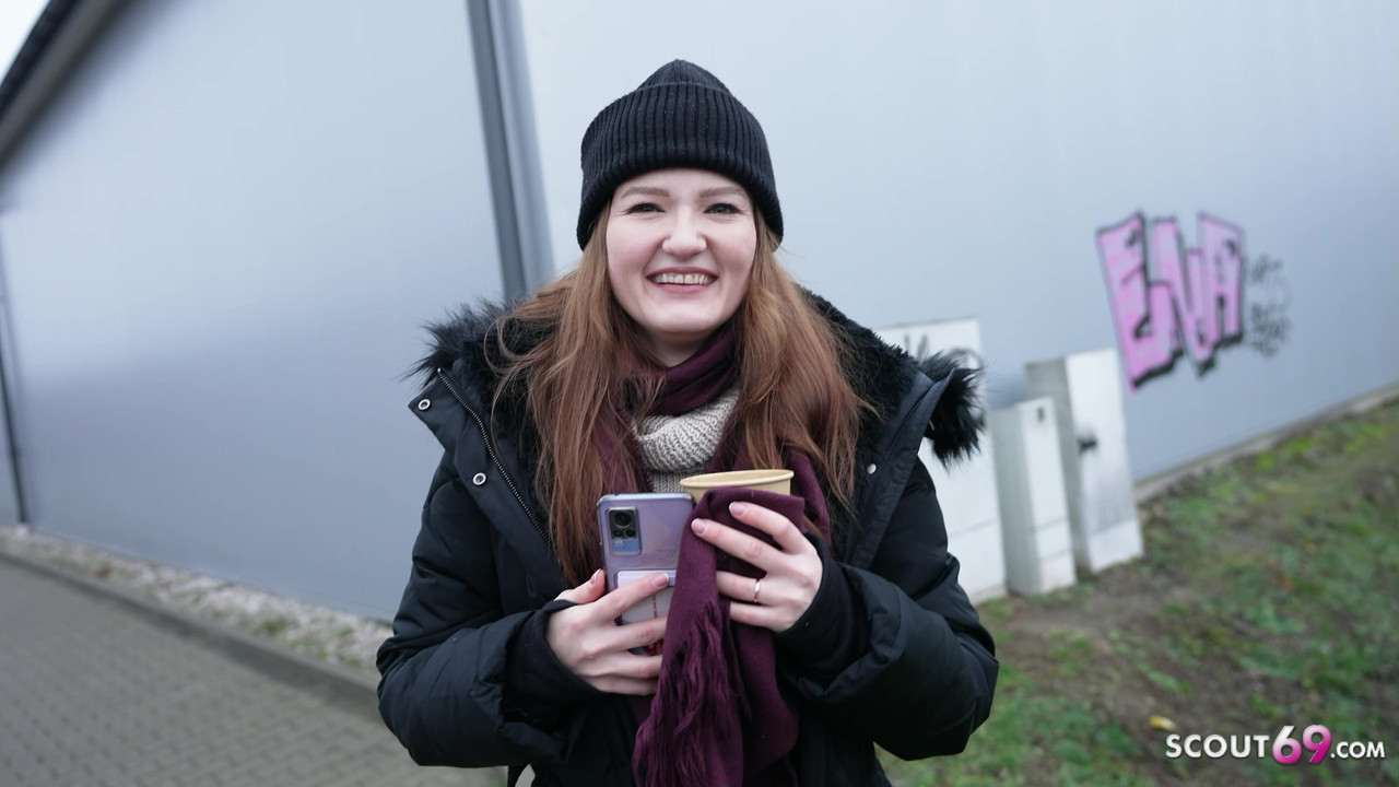 GERMAN SCOUT - Flexible Ginger Teen Olivia Westsun at Pick Up no condom Casting Fuck