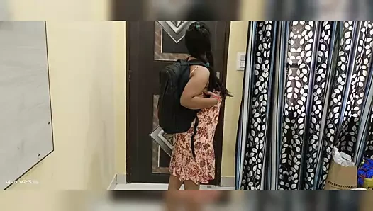 Hint en iyi ilk kez anal. net Hintçe ses ile kolej kız ve kolej çocuk