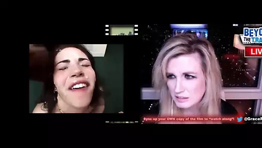 Grace Randolph Faith Leon'un yüzüne boşalıyor