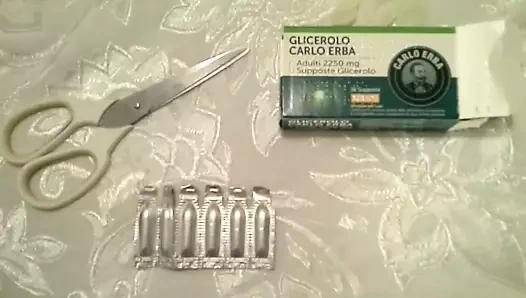 Gliserin fitiller - anal köle sınavı