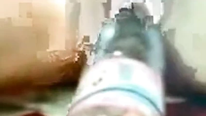 Cezayir olgun şişe ile mastürbasyon