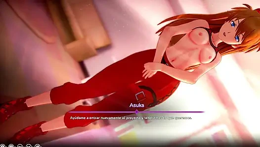 Hentai fantezim - Evangelion'dan Asuka ile pembe amcığını sikme anlaşması