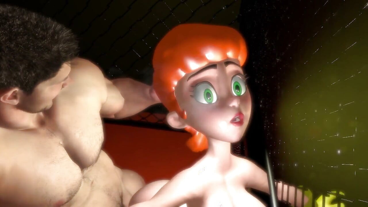 Dexter'ın orta yaşlı seksi kadınını seks kafesinde sikiyor | Dexter's Lab Parodisi