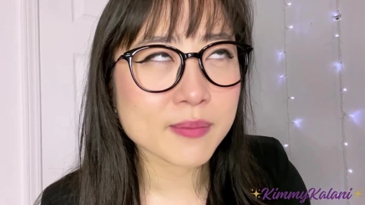 Asyalı hatun tıbbi çalışma sırasında penisinle aşık oluyor -asmr- kimmy kalani