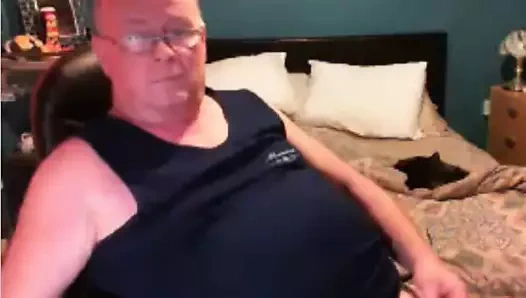 Dede kamerada boşalıyor