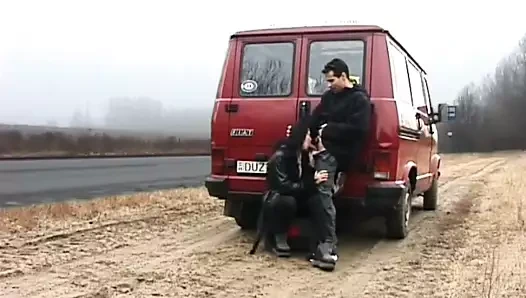 Vahşi sikme üzerinde kamu sokak