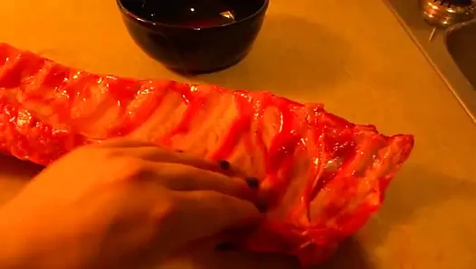 Seni et parçası gibi ovuyorum eyou benim dokunuşum gibi