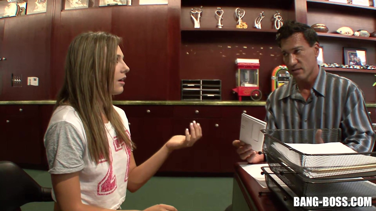 Innocent Girl fucked by the Boss at job interview