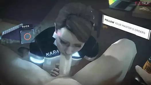 Android sürtük emme çük