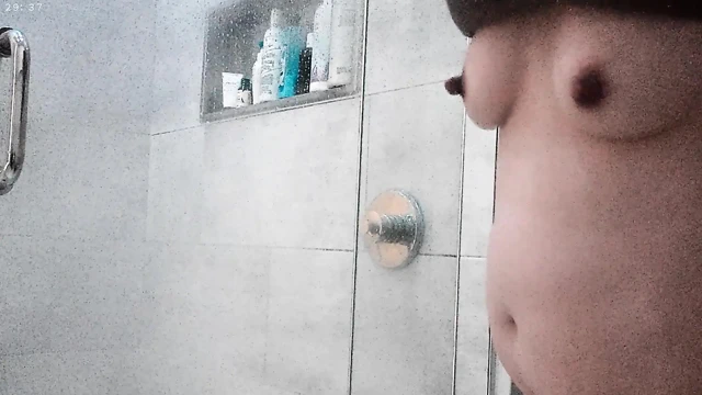 The shower scene with Asian step daughter Erin Luvin and her beautiful long nipples by andrewtatt