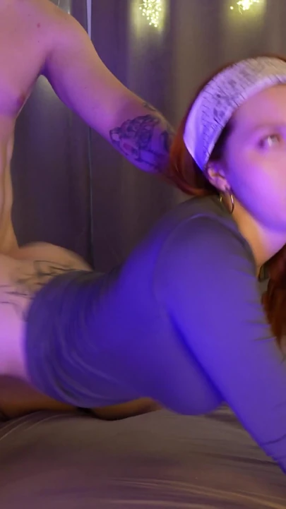 Huge Boobs Redhead Fucked Rough in Doggystyle - Cum on Her Pussy | Clip 1