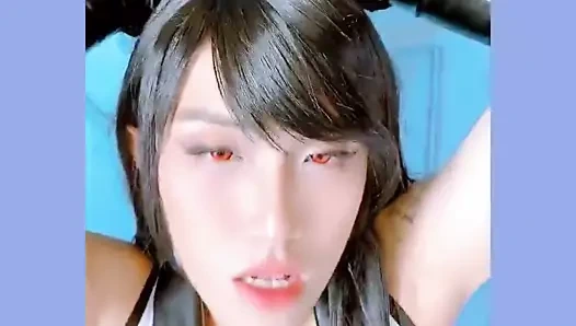 (OF) EU Big Dick Asian Femboy Handjob Cum