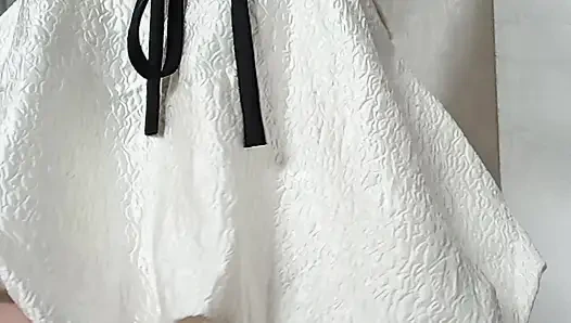 Krem renkli top üst