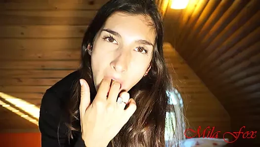 A2M. ağza! Götümden döl içiyorum! Lisichka Mila Fox