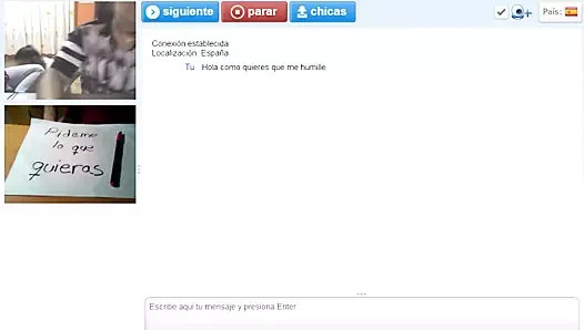 Cumpliendo ordenes en CHATROULETTE