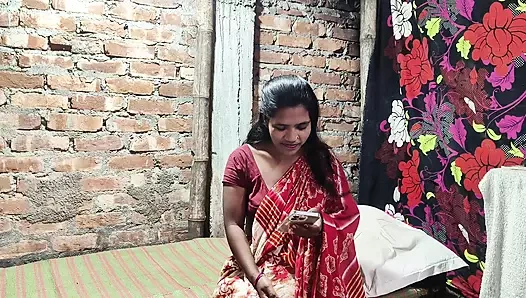 Yeni Hintli Karısı Rukia Evde Bir Seks Videosu Yapıyor