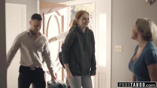 Saf tabu üvey anne-baba ve üvey kardeş hoşgeldin yeni kız kardeş