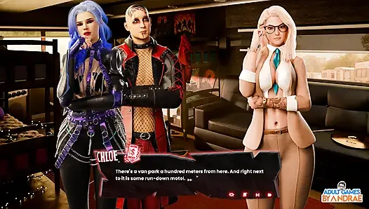 Sex, Sin & Rock'n'Roll Gameplay Part 1 - Van Crash, Motel Stop & A Strange New Beginning