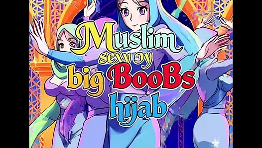 Başörtüsü ve büyük göğüslü Müslüman kız sevişti.