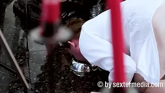 Tüylü Vajina Ve Bağlama Fetişi