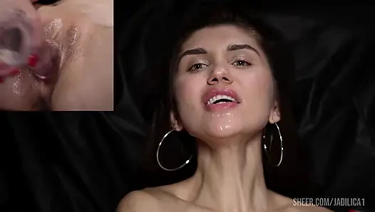 Tight Pussy Gets Lots of Orgasms Playing 1 on 1 with the Camera