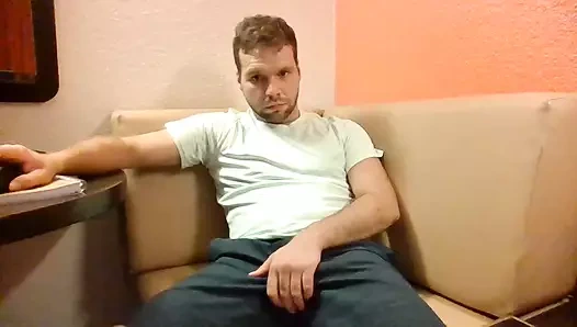 Otel odasında tek başına masterbation