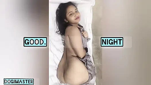 Indian desi couple enjoy sex in morning slee pup time