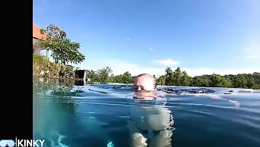 Havuzda nefes tutma eğitimi