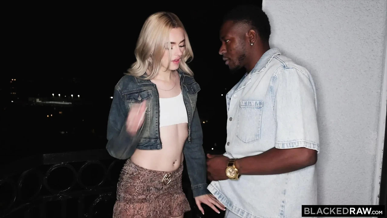 BLACKEDRAW Tight Blonde Gracey Snow’s First Time Going Raw And She Loves Every Second