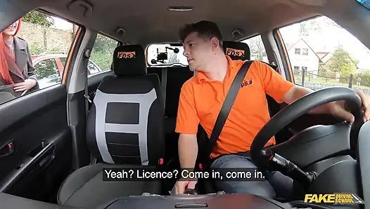 Fake Driving School - рыжая британка Gigi Rouge нуждается в лицензии и сделает для него все