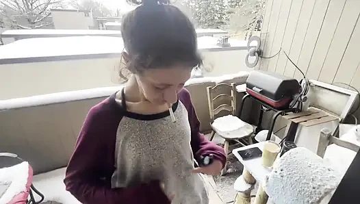 Bu sokaktaki fahişeyi her odada siktim!