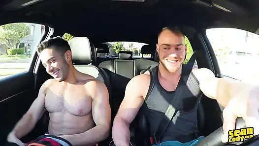 Sean Cody - Brock ve Manny'nin gömleksiz ısınması birden fazla pozisyonla sert ve sert bir spor salonu buluşmasına dönüşüyor
