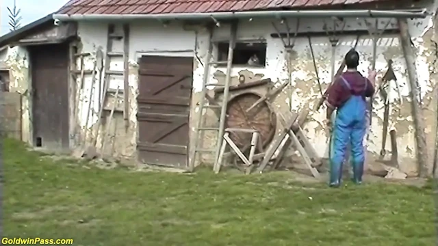Çiftçi nine açık havada sert sikiliyor