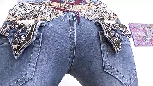 Pamper My Jeans Butt and Jerk off at the Same Time