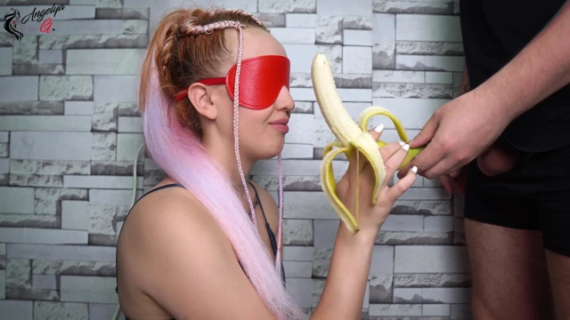 Stepsister in a fruit game! She loved the cock! Surprise!