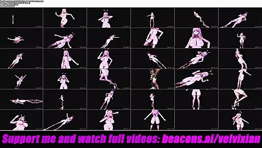 Büyük memeli tavşan kız dans ediyor (3 boyutlu hentai)