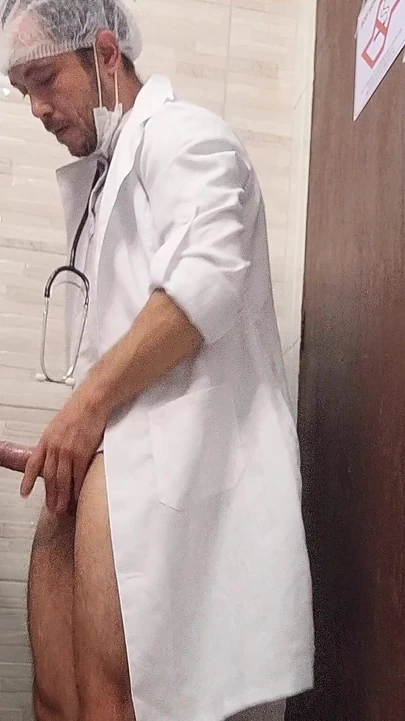 Captivating moment from "Doctor and nurse can't resist and have sex in the hospital bathroom during their shift"