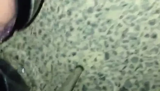 Seksi yüksek topuklu açık mor külotlu mor çivi