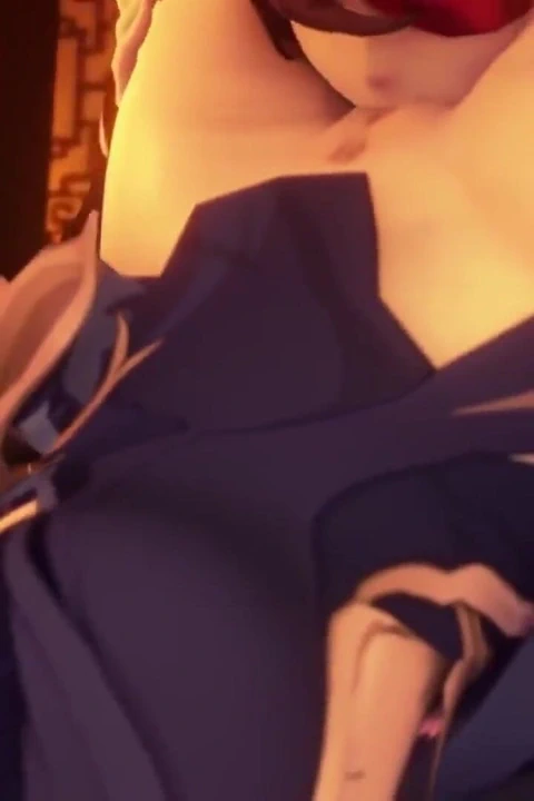 Raiden Shogun Ayaka Kokomi Ningguang Fischl Genshin Darbe Derlemesi 3D Dragk Hentai