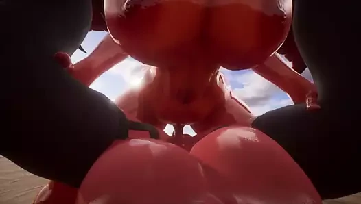 Vahşi yaşam, mükemmel ateşli götten sikiliyor, yoğun seks, tatlı zevk, tatlı büyük göt