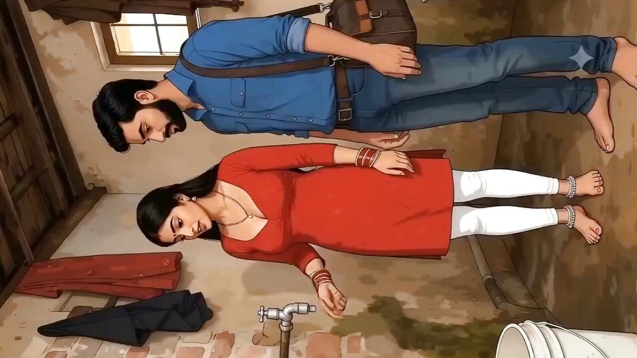 Hintli kadın tesisatçıyla gizli seks yapıyor çizgi film ai