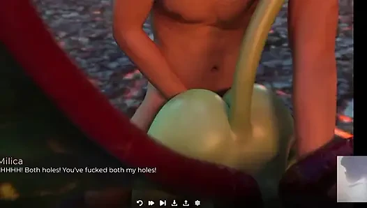 Bir şeytan succubus'ını sert sikiyorum! Onu gırtlağına kadar alıyorum ve götüne boşalıyorum.