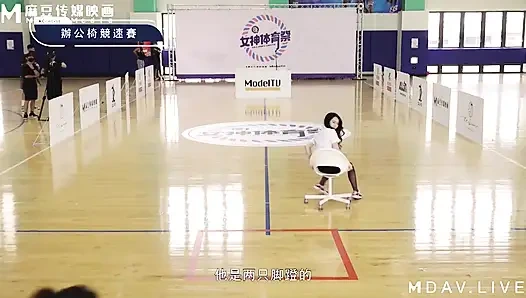 Mtvsq2-ep11 goddess spor festivali/11. kez/tüm ol! Ofis sandalyesi yarışı!