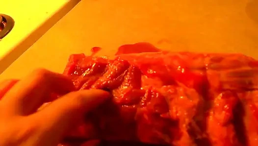 Seni et parçası gibi ovuyorum eyou benim dokunuşum gibi